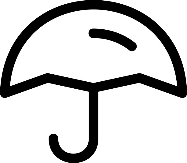 雨伞图标或标志孤立标志符号图片下载