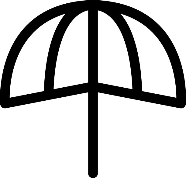 雨伞图标或标志孤立标志符号图片下载