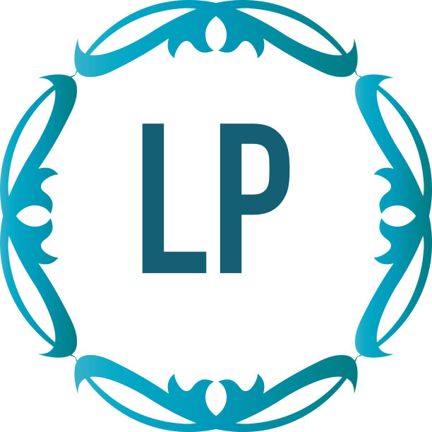 首字母优雅lp标志设计模板图片下载