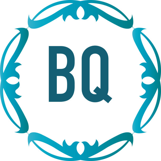 首字母优雅bq标志设计模板图片下载