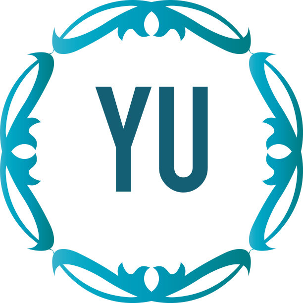 YU字母优雅标志设计模板图片下载