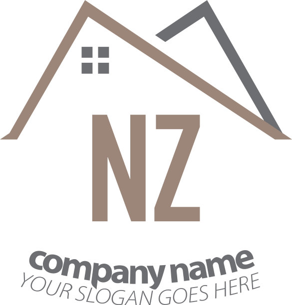 首字母nz家标志设计模板图片下载