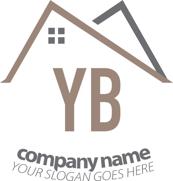 首字母yb家标志设计模板图片下载
