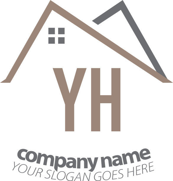 首字母yh家标志设计模板图片下载