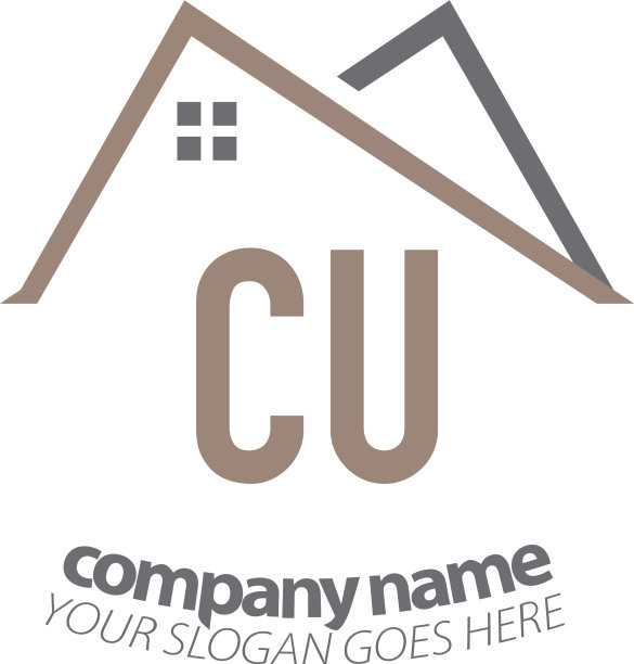 首字母cu家标志设计模板图片下载
