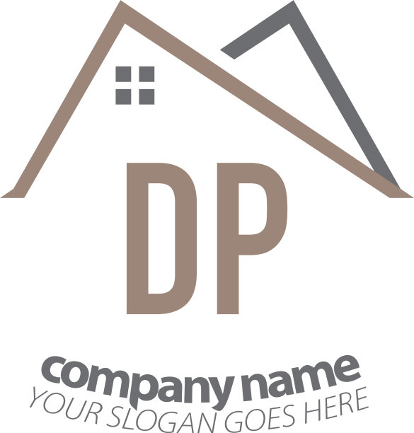 首字母dp家标志设计模板图片下载