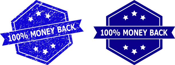 六角形100%的钱封底用图片下载