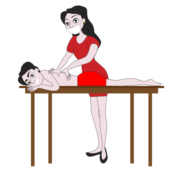 一个女按摩师为一个图片下载