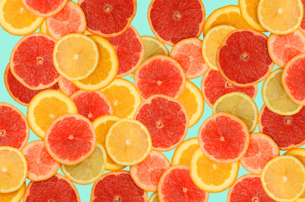 健康的柑橘片图片下载