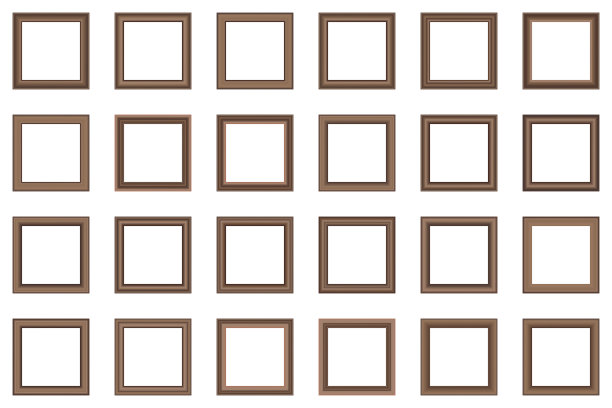 大set方复古金框架为您图片下载