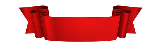 红丝带逼真的光泽横幅或喜庆图片下载