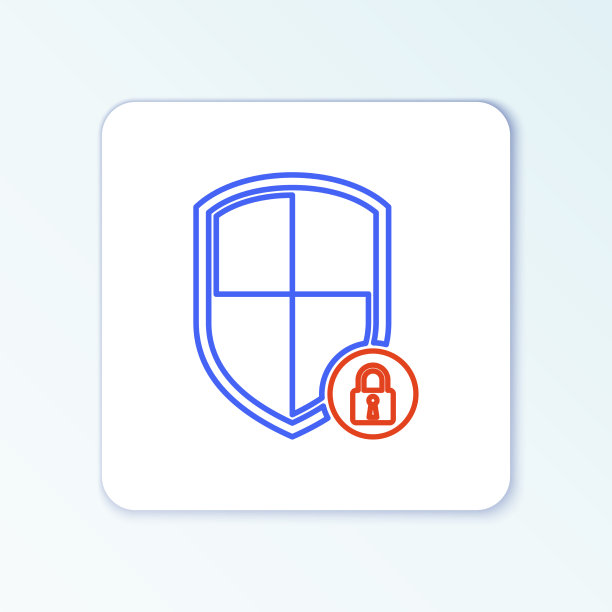 线路屏蔽安全与锁定图标隔离上图片下载