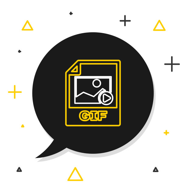 行GIF文件文件下载GIF按钮图标图片下载