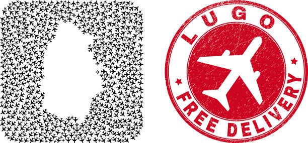 免费递送刮花邮票和卢戈省图片下载