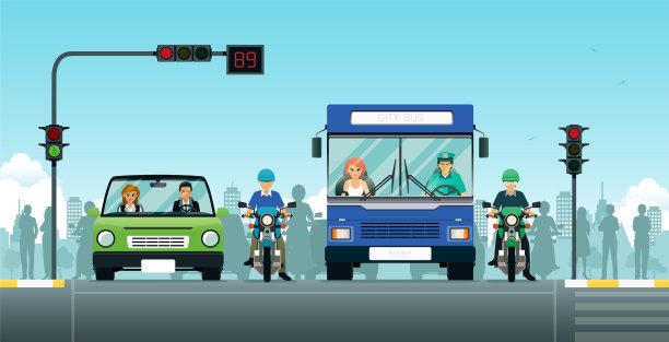 等待交通图片下载