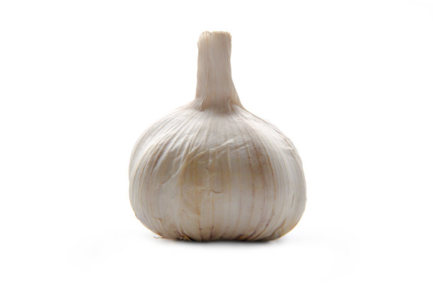 大蒜孤立在白色背景图片下载