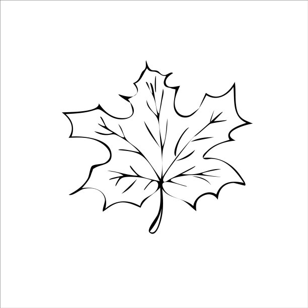 枫叶树艺术图标图片下载