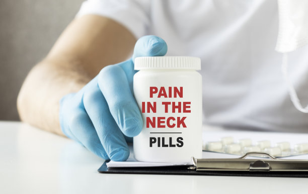 脖子痛的概念。医学的概念图片下载