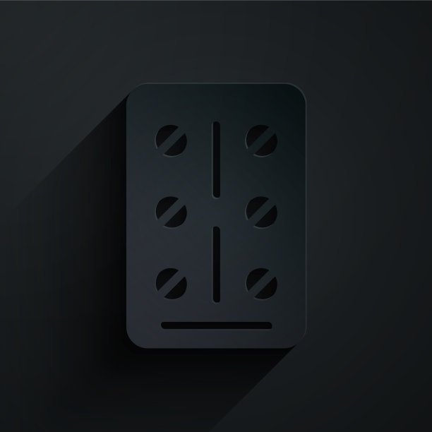 纸切丸在吸塑包装图标隔离上图片下载