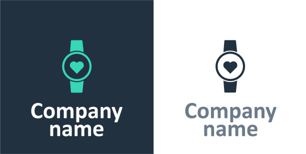 标志型智能手表显示心跳率图标图片下载