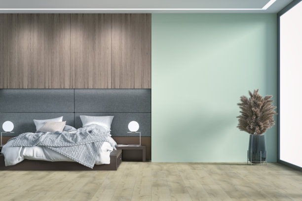 豪华卧室装饰和复制空间图片下载