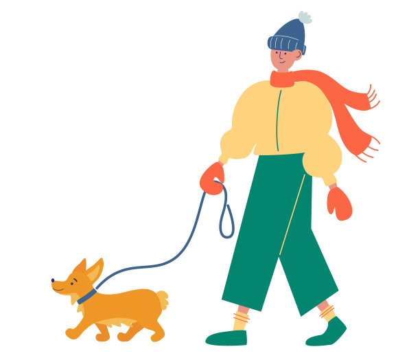 年轻小伙子穿着时髦的冬装走着图片下载