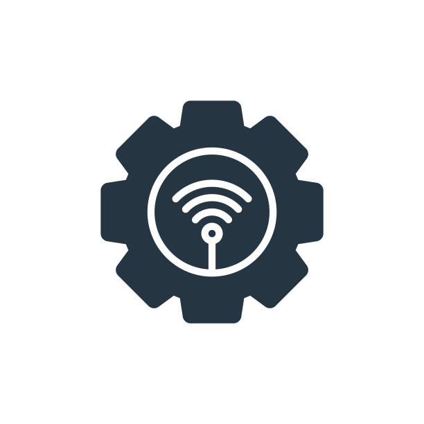 设置图标。字形设置图标为网站设计和移动，应用程序开发，打印。设置图标从充满物联网收集孤立的白色背景。图片下载