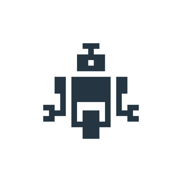 机器人图标。字形机器人图标，用于网站设计和移动，应用程序开发，打印。机器人图标从填充机器人收集孤立的白色背景。图片下载