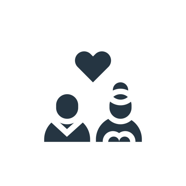新婚夫妇图标。符号新婚夫妇图标用于网站设计和移动，应用程序开发，打印。新婚夫妇图标从填充的婚礼收集孤立的白色背景。图片下载