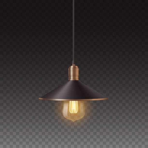 时尚复古风格的灯泡图片下载