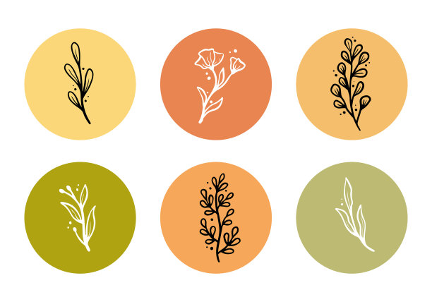 设置花卉元素为块状突出图片下载