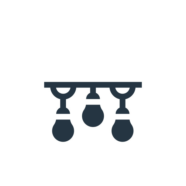 灯的图标。字形灯图标为网站设计和移动，应用程序开发，打印。灯光图标从填充婚礼收集孤立的白色背景。图片下载