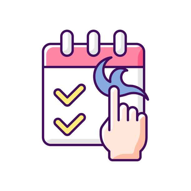 没有预订要求RGB彩色图标图片下载