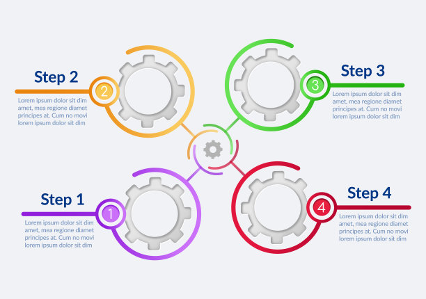商品生产矢量信息图模板图片下载