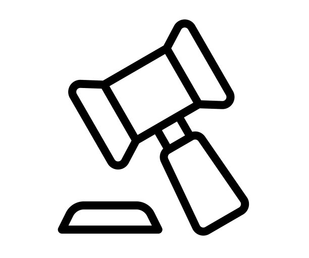 法律法官单体轮廓图标图片下载