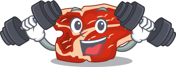 肌肉t骨与杠铃在运动中图片下载