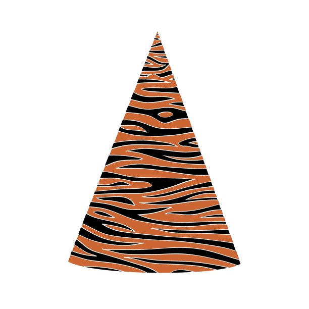 老虎树矢量插图插图图标，贴纸，可打印图片下载