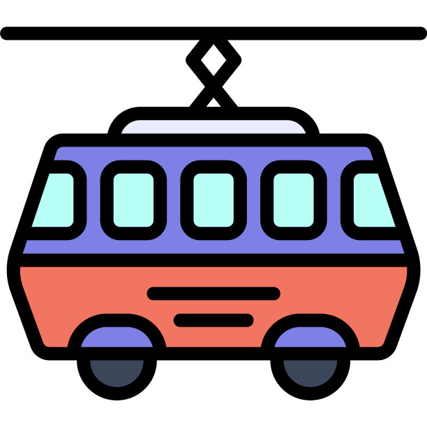 有轨电车图标交通相关图片下载