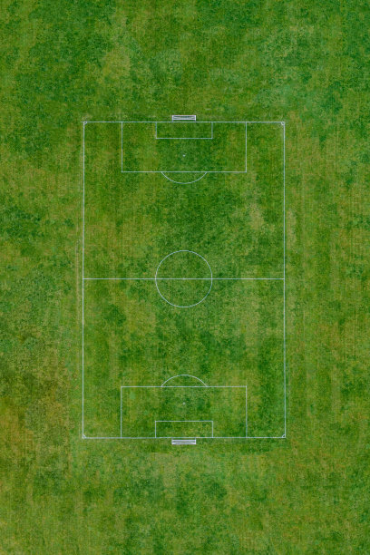 绿色足球场的上下视图图片下载