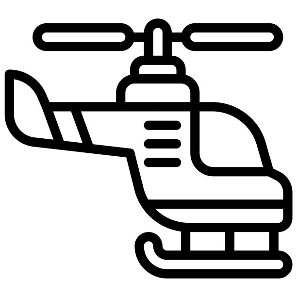 交通运输相关直升机图标图片下载
