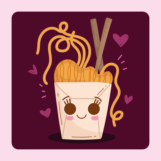 盒装面条卡哇伊图片下载