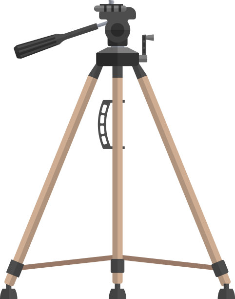 三脚架相机支架孤立在白色图片下载