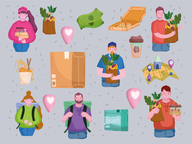 免费送货服务集合图片下载