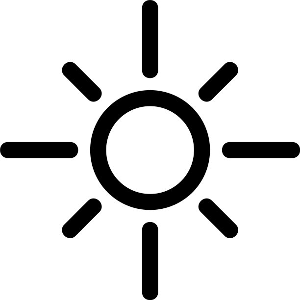 太阳标志或孤立标志符号图片下载