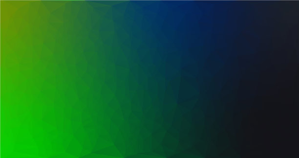 漂亮的彩色蓝绿色梯度低聚图片下载