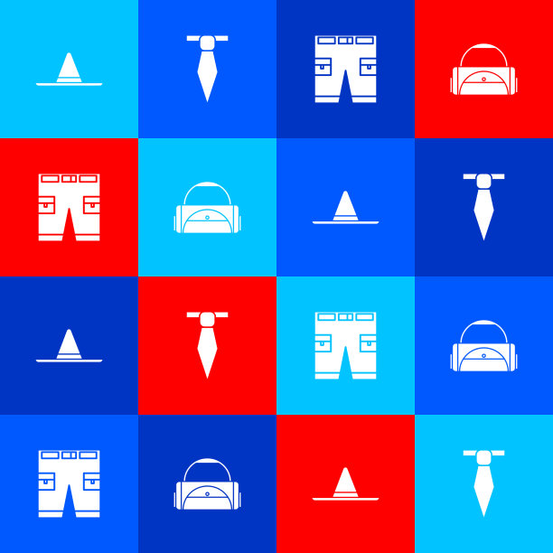 设置园丁工人帽子领带短裤和图片下载