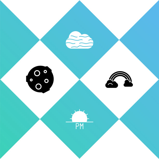 落日，雾，云，彩虹图片下载