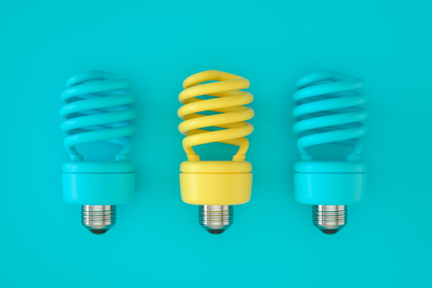 灯泡，节能，不同创意概念图片下载