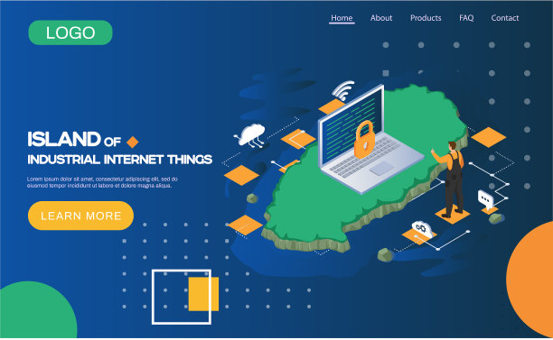 工业互联网物联网登陆页面图片下载