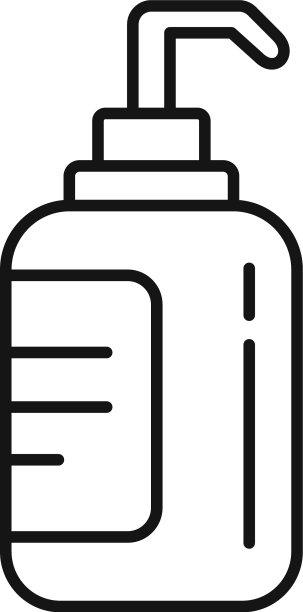 宠物美容皂液器图标轮廓样式图片下载